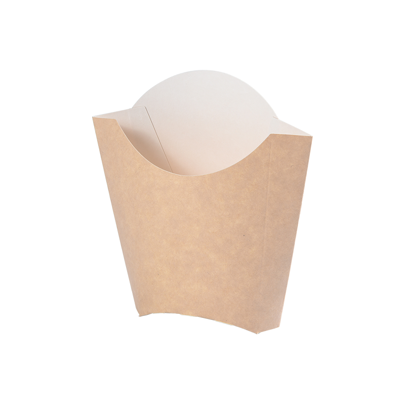 Engangs pommes fritesholder, pommes frites av papir Charcuteriekopper, Kraft Chips Scoop
