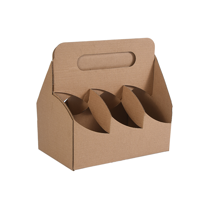 Kraft drikkevareholder med håndtak (6 til 8 flasker eller bokser)