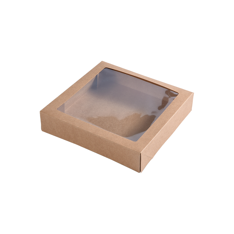 Brun Kraft Små kakebokser for kakeporsjoner - Cookie/Brownie Bakery Boxes - Pappkakeemballasjebokser for godbiter/gaver