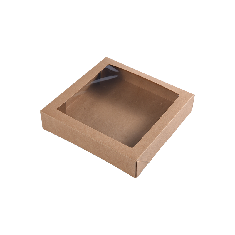 Brun Kraft Små kakebokser for kakeporsjoner - Cookie/Brownie Bakery Boxes - Pappkakeemballasjebokser for godbiter/gaver